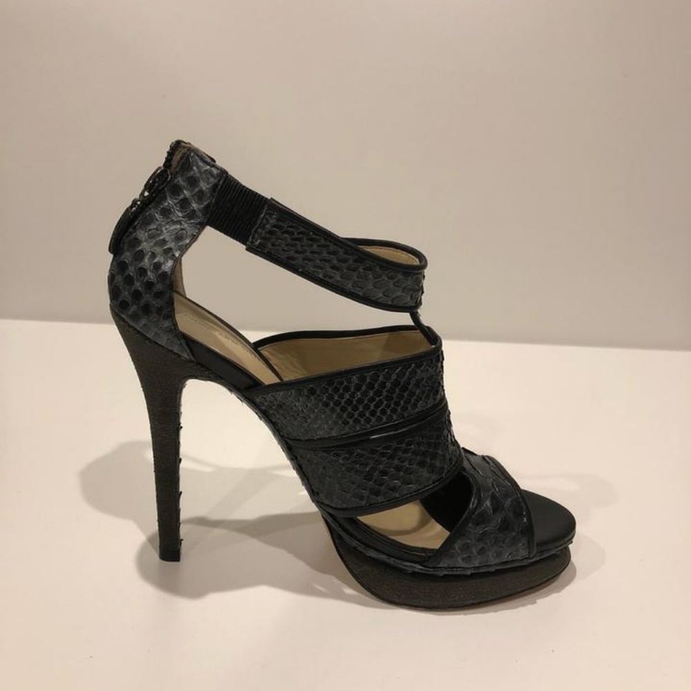Alexandre Birman New Python Leather Bootie Sandal - image 5